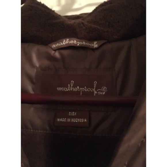 Aeropostale Girls Brown Full Zip Puffer Vest Jacket Hooded Size 6/6X - Picture 5 of 11